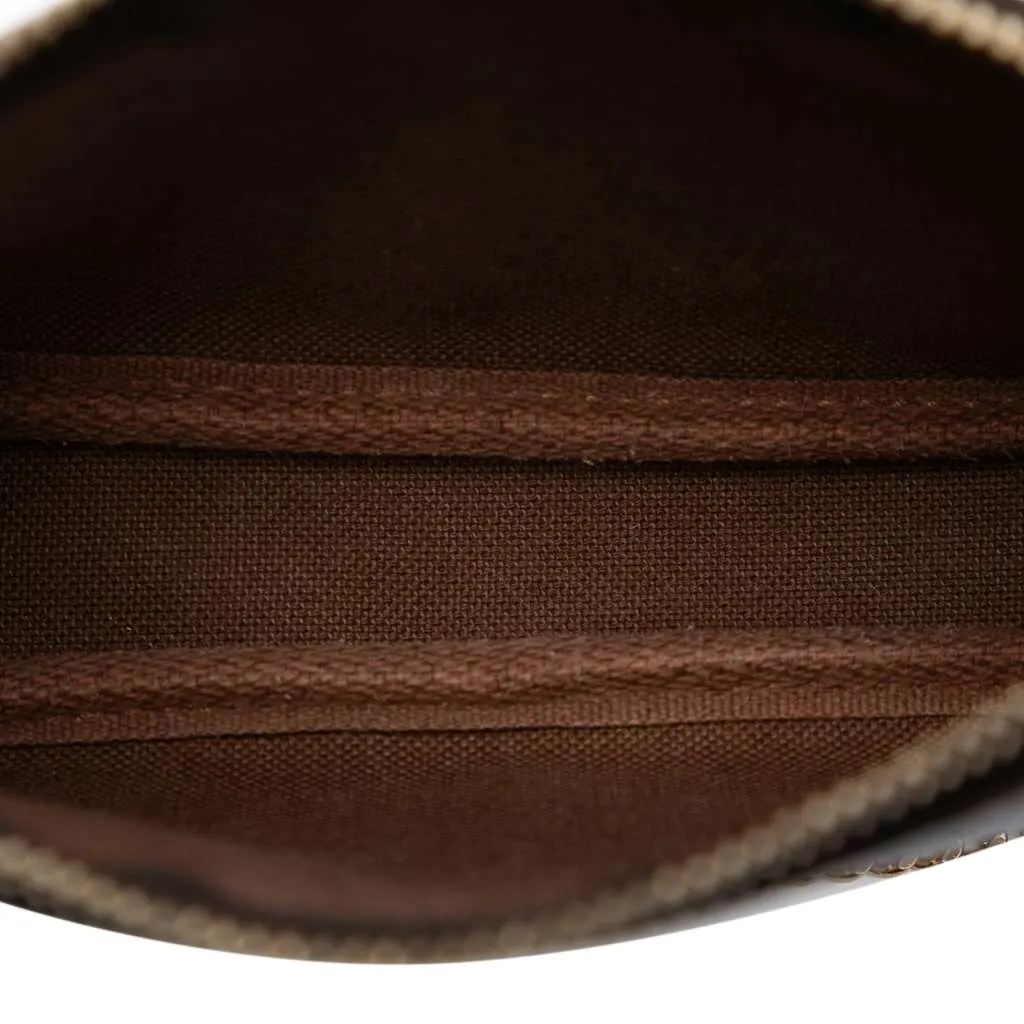 Louis Vuitton Monogram Evasion Illustre Mini Pochette Accessories Brown Good - Model View