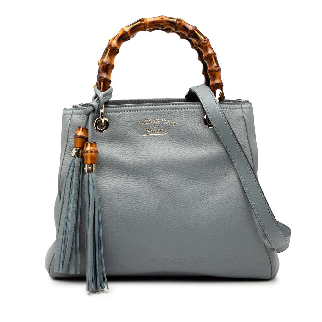 Gucci Small Calfskin Bamboo Shopper Satchel