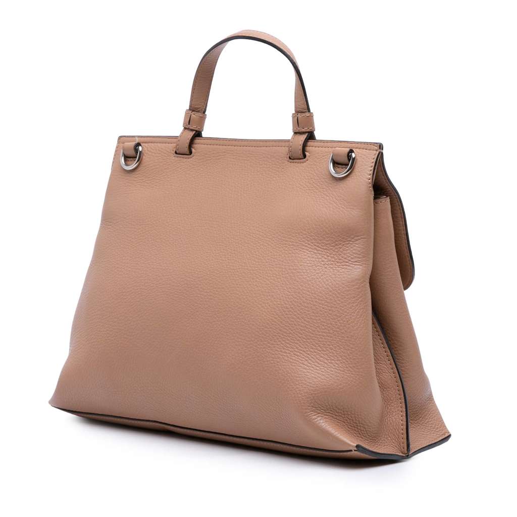 Gucci Medium Leather Bamboo Daily Satchel - 2