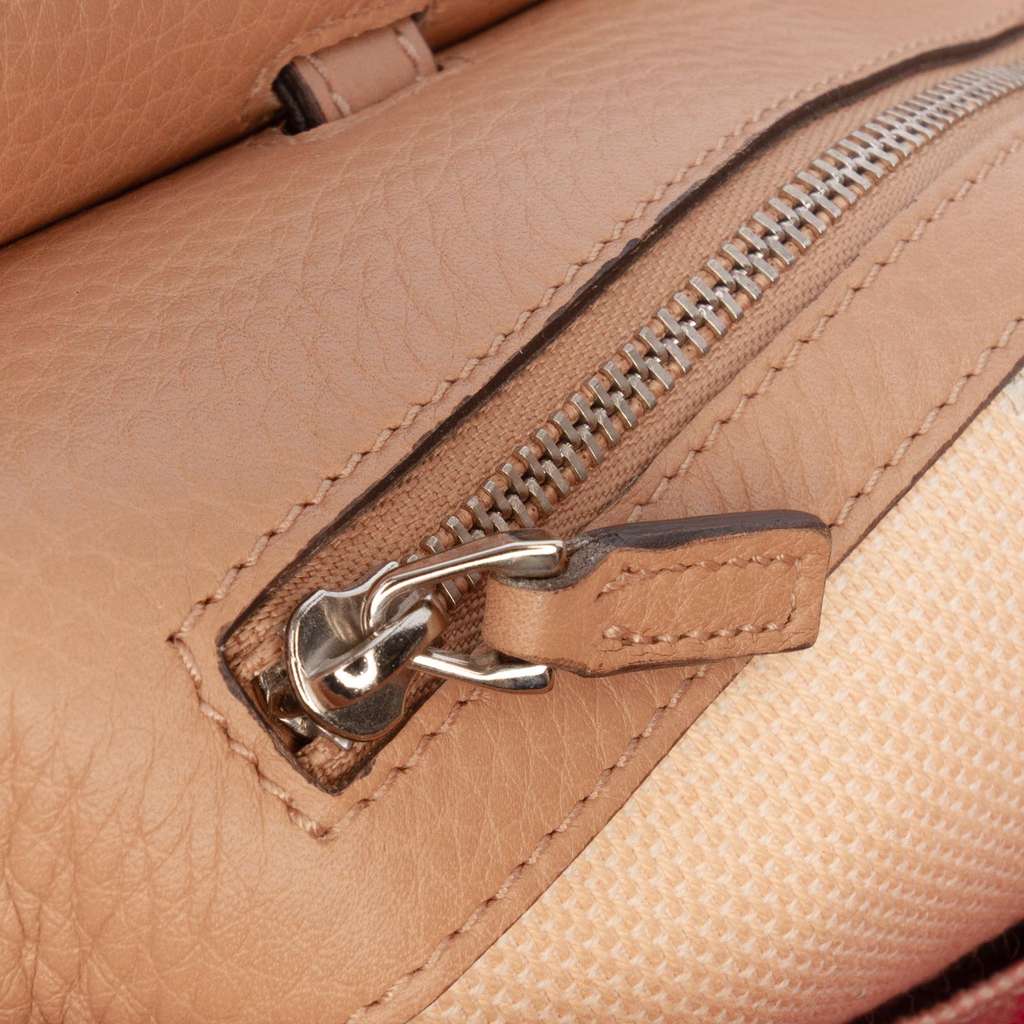 Gucci Medium Leather Bamboo Daily Satchel - 5