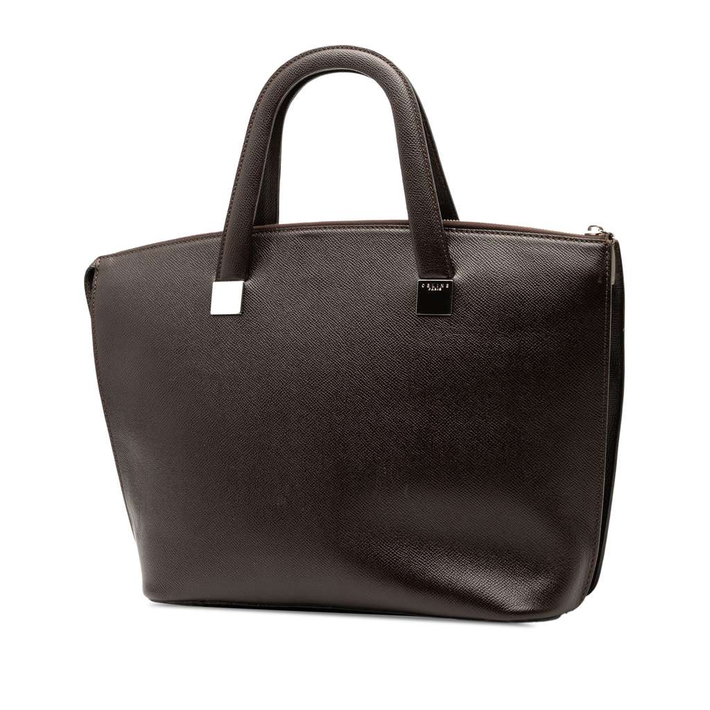 Celine Grained Calfskin Satchel - 2