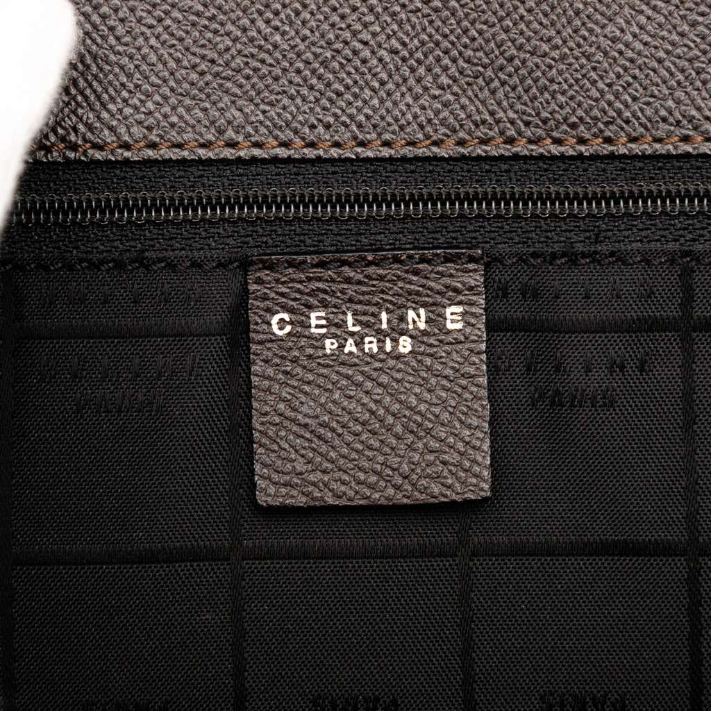 Celine Grained Calfskin Satchel - 5
