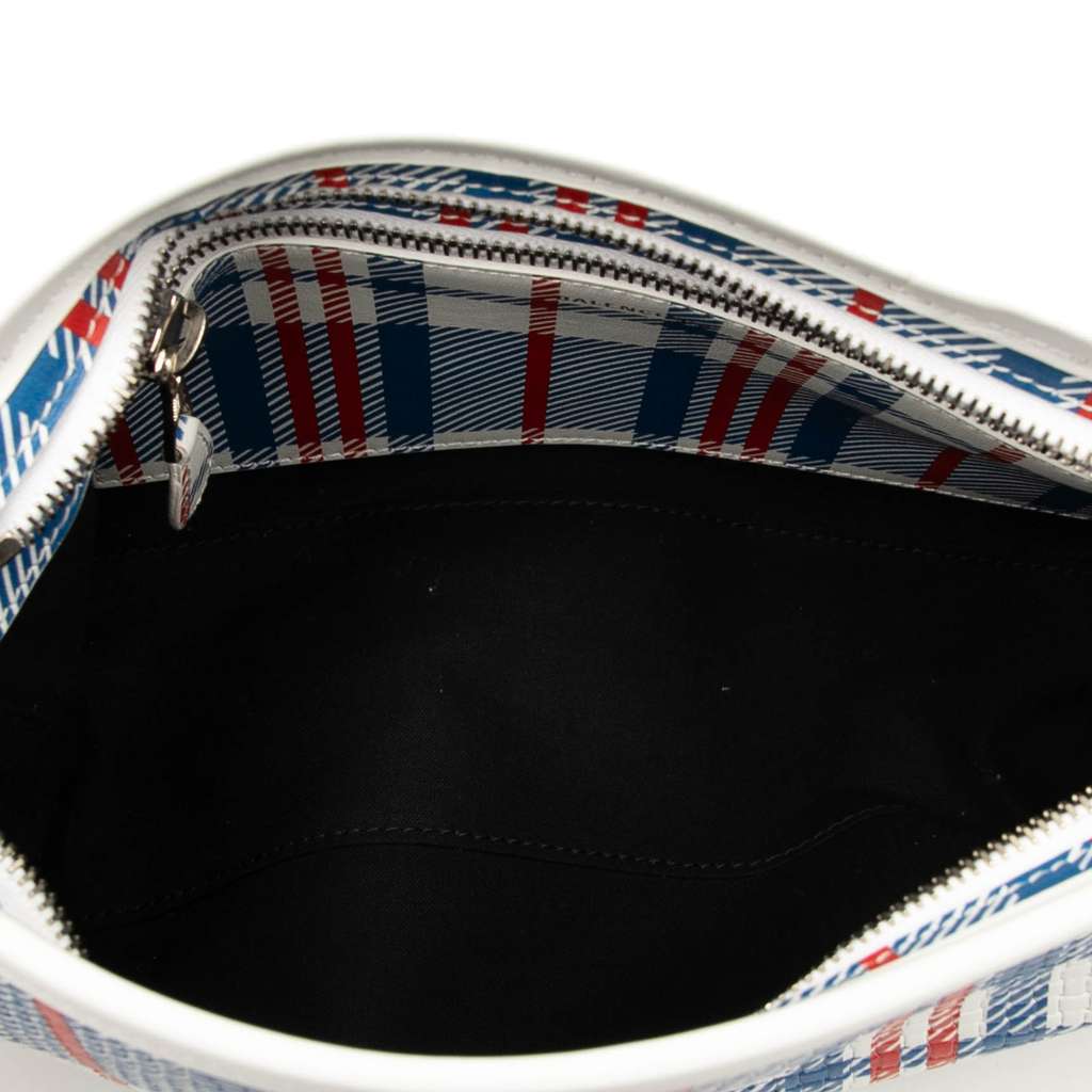 Balenciaga Small Lambskin Z Check Printed Barbes Zip Pouch - 4