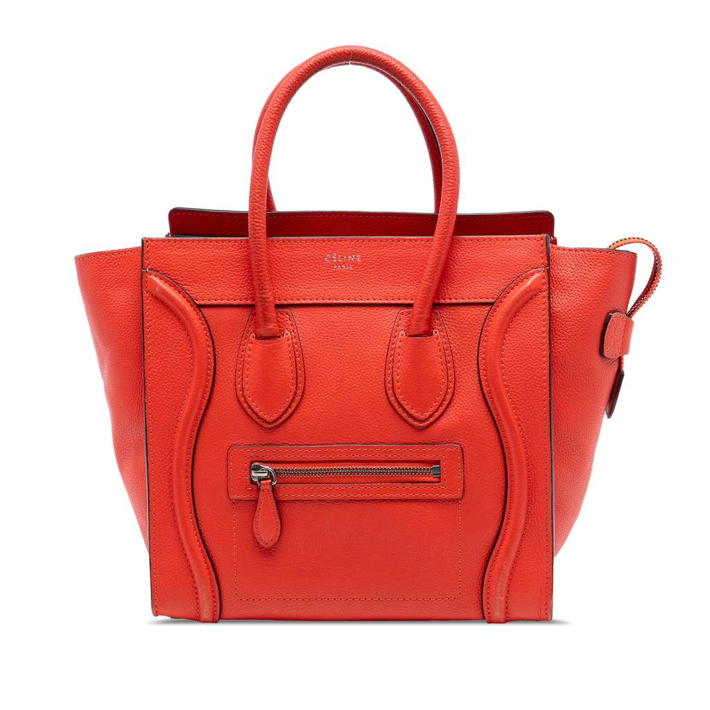 Celine Micro Leather Luggage Tote