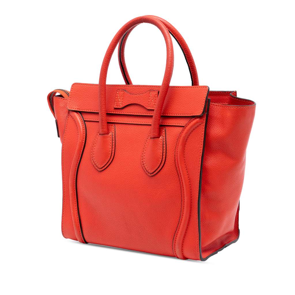 Celine Micro Leather Luggage Tote - 2