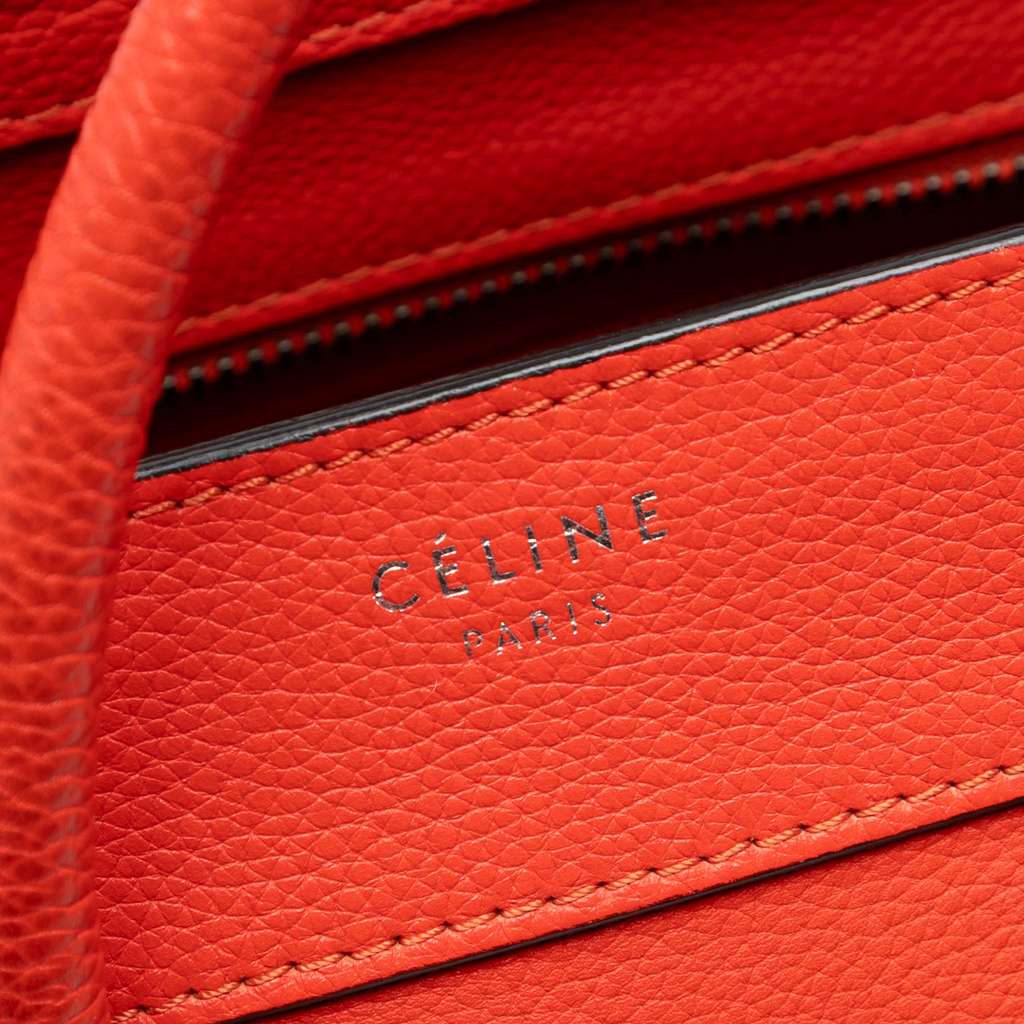 Celine Micro Leather Luggage Tote - 5