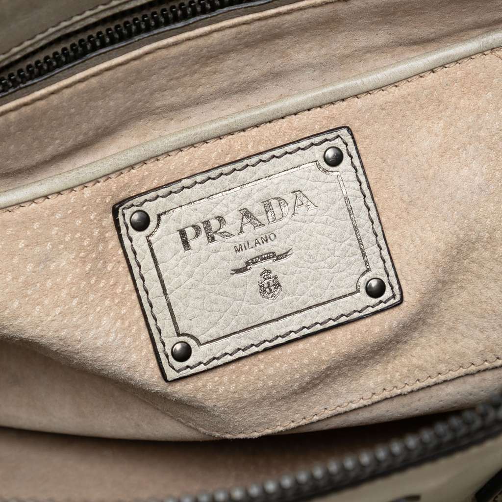 Prada Glace Calf Ombre Leather Satchel - 5
