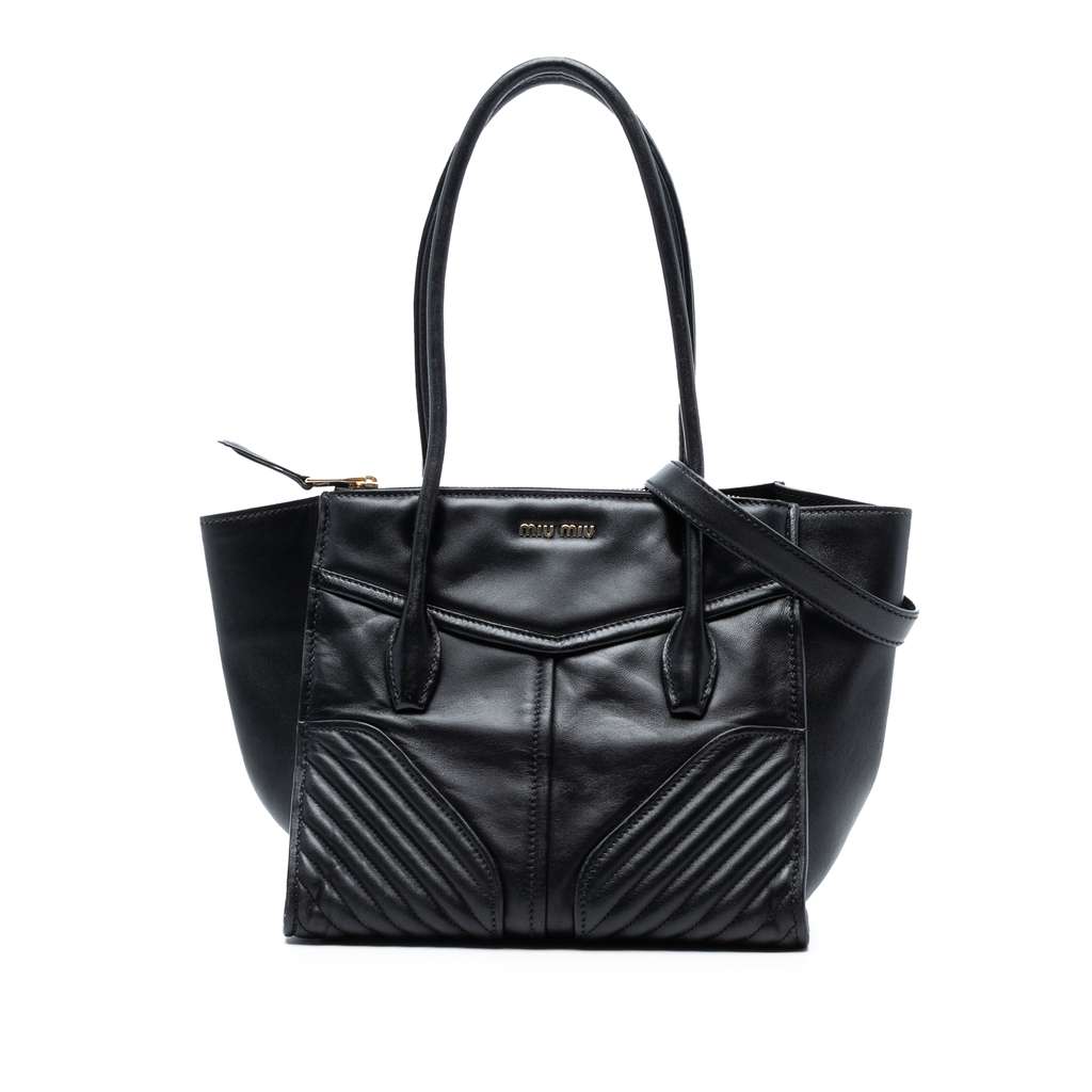 Miu Miu Small Nappa Biker Tote