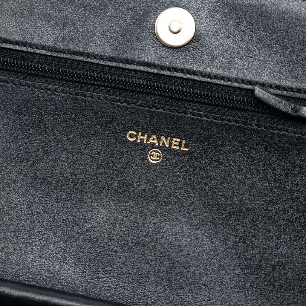 Chanel Quilted Caviar Boy Wallet on Chain - 5