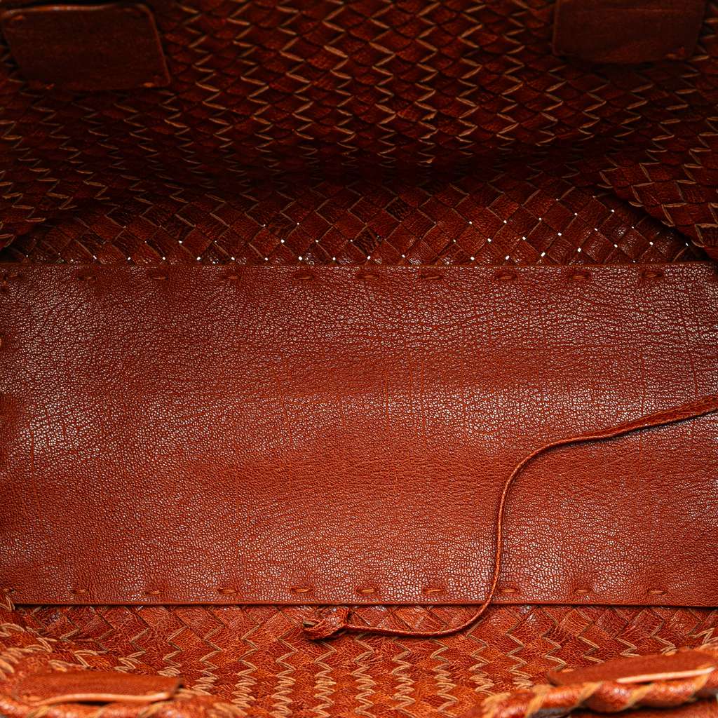 Bottega Veneta Small Lambskin Intreccio Cabat Tote - 4