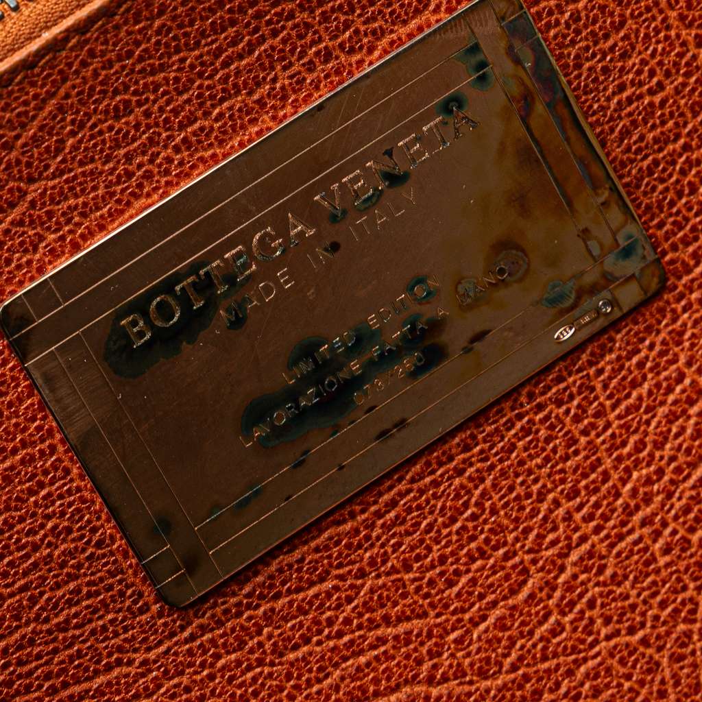 Bottega Veneta Small Lambskin Intreccio Cabat Tote - 5