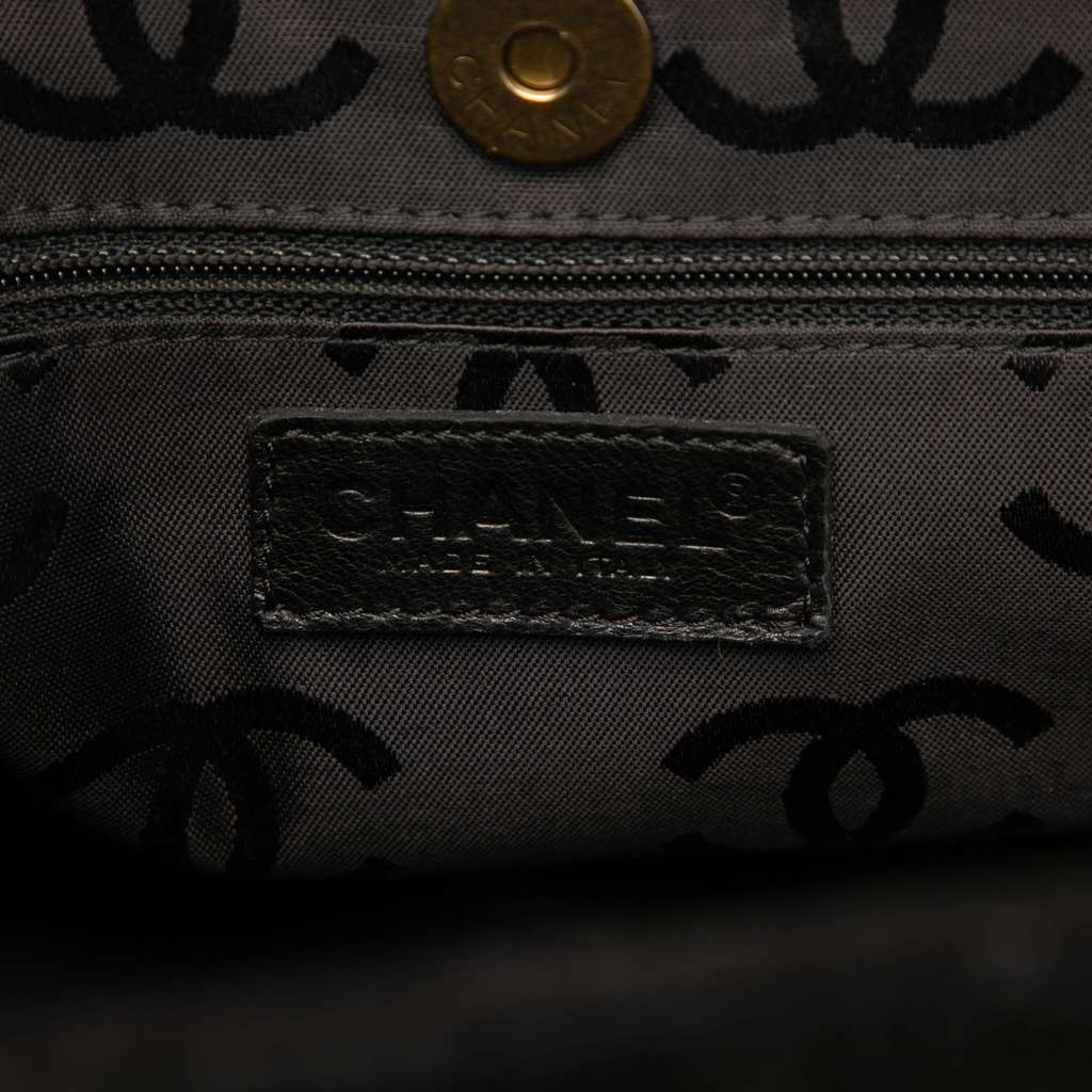 Chanel CC Suede Caviar Stitched Tote - 5
