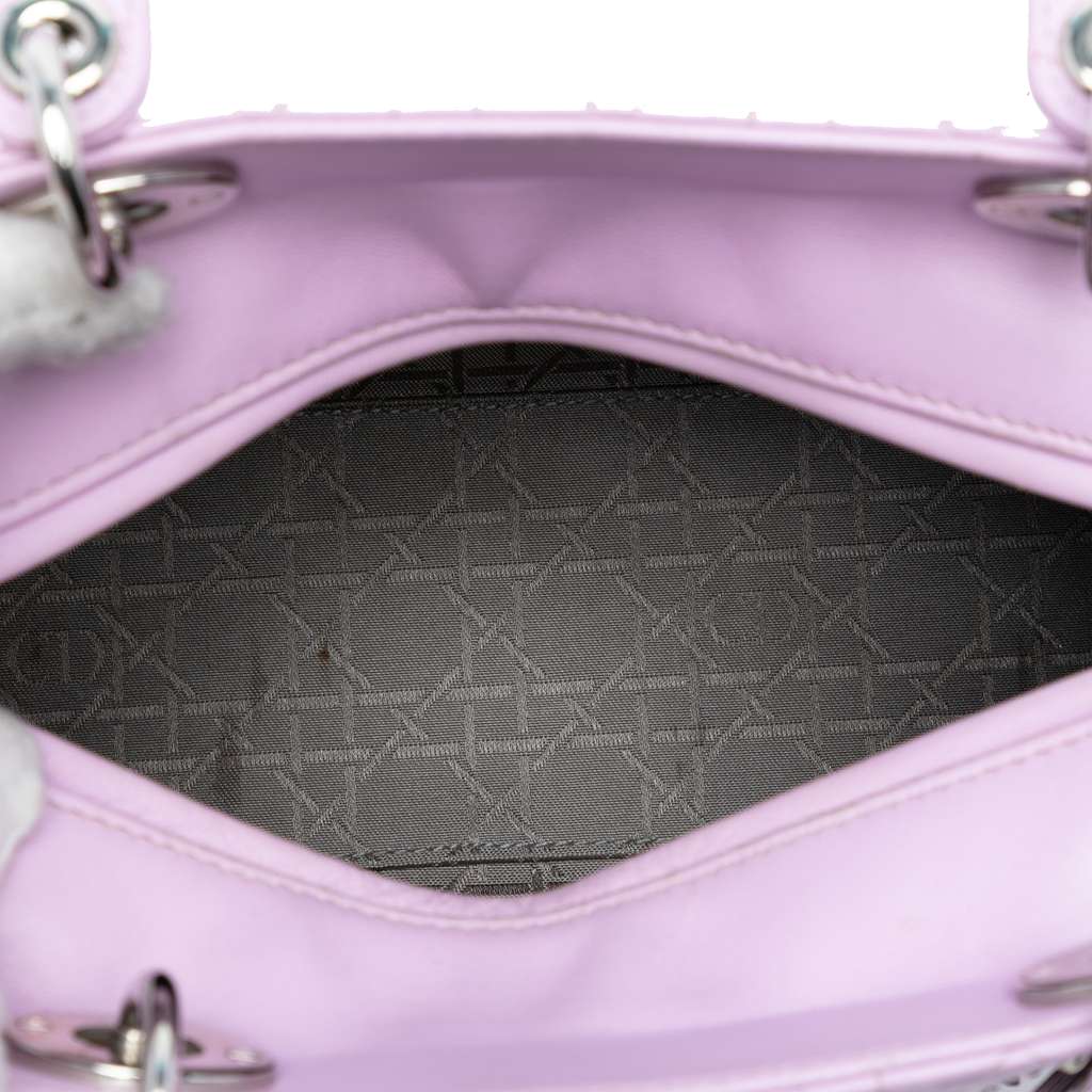 Dior Medium Lambskin Cannage Lady Dior - 4