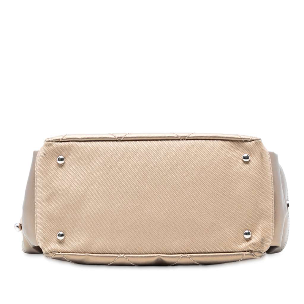 Chanel Paris Biarritz Quilted Coated Canvas Handbag - 3