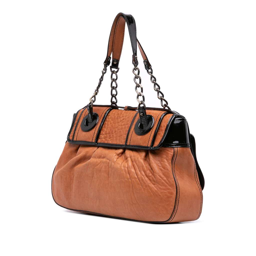 Fendi Medium Leather B Bag Top Handle Bag - 2