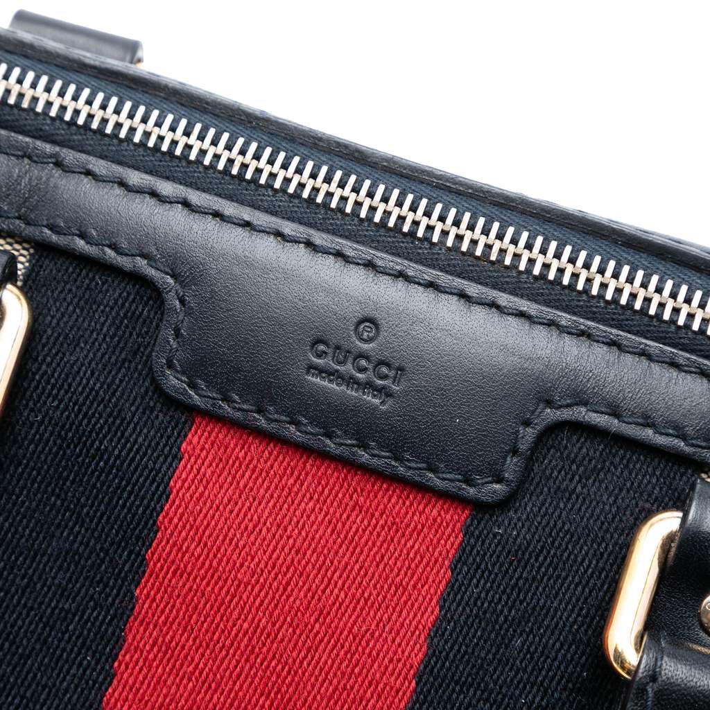 Gucci Medium GG Canvas Web Joy Boston Bag - 5