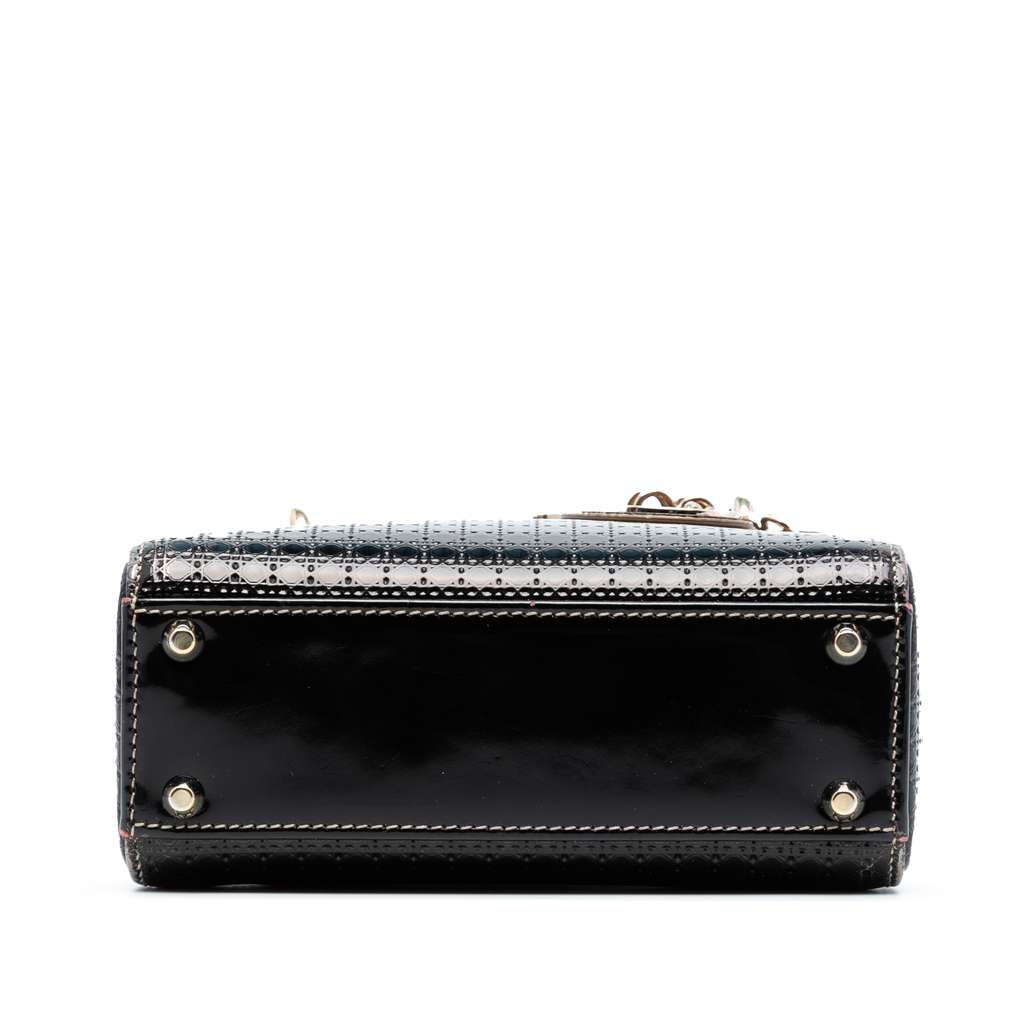 Dior Mini Metallic Patent Microcannage Ombre Lady Dior - 3