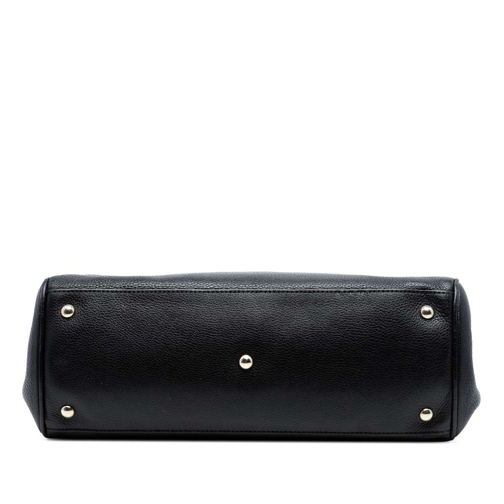 Gucci Medium Calfskin Bamboo Shopper Satchel - 3