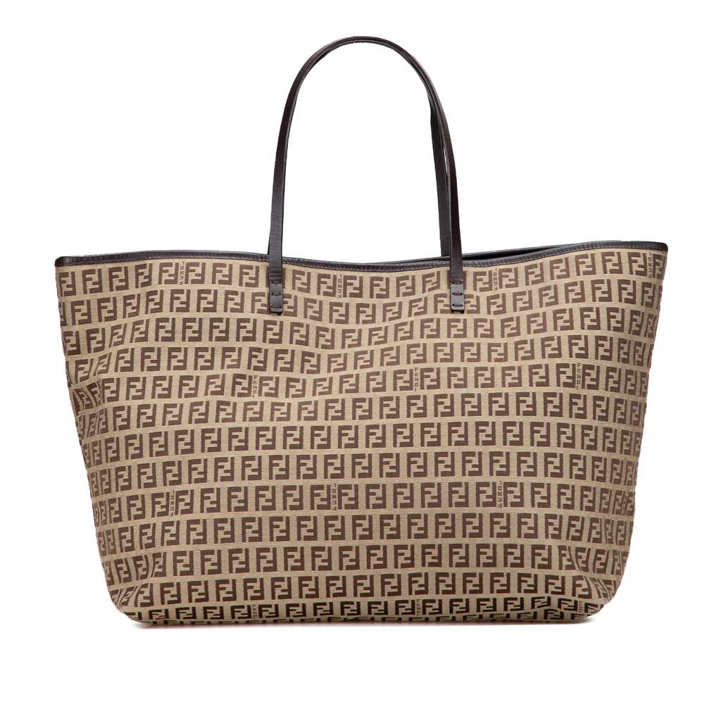 Fendi Medium Zucchino Canvas Roll Tote