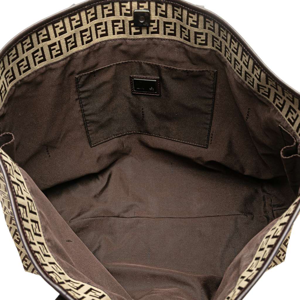 Fendi Medium Zucchino Canvas Roll Tote - 4