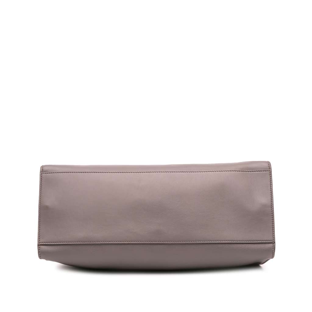 Gucci Medium Leather Bamboo Nymphaea Satchel - 3