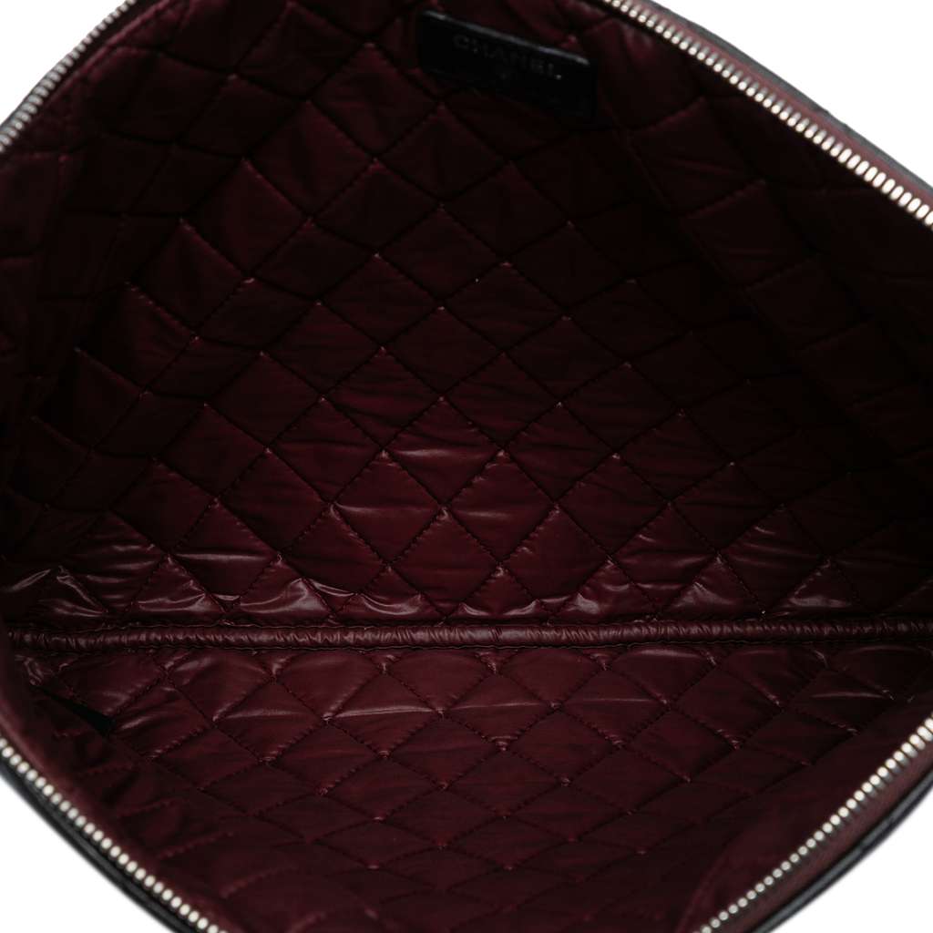 Chanel Large CC Quilted Lambskin O Case Clutch - 4