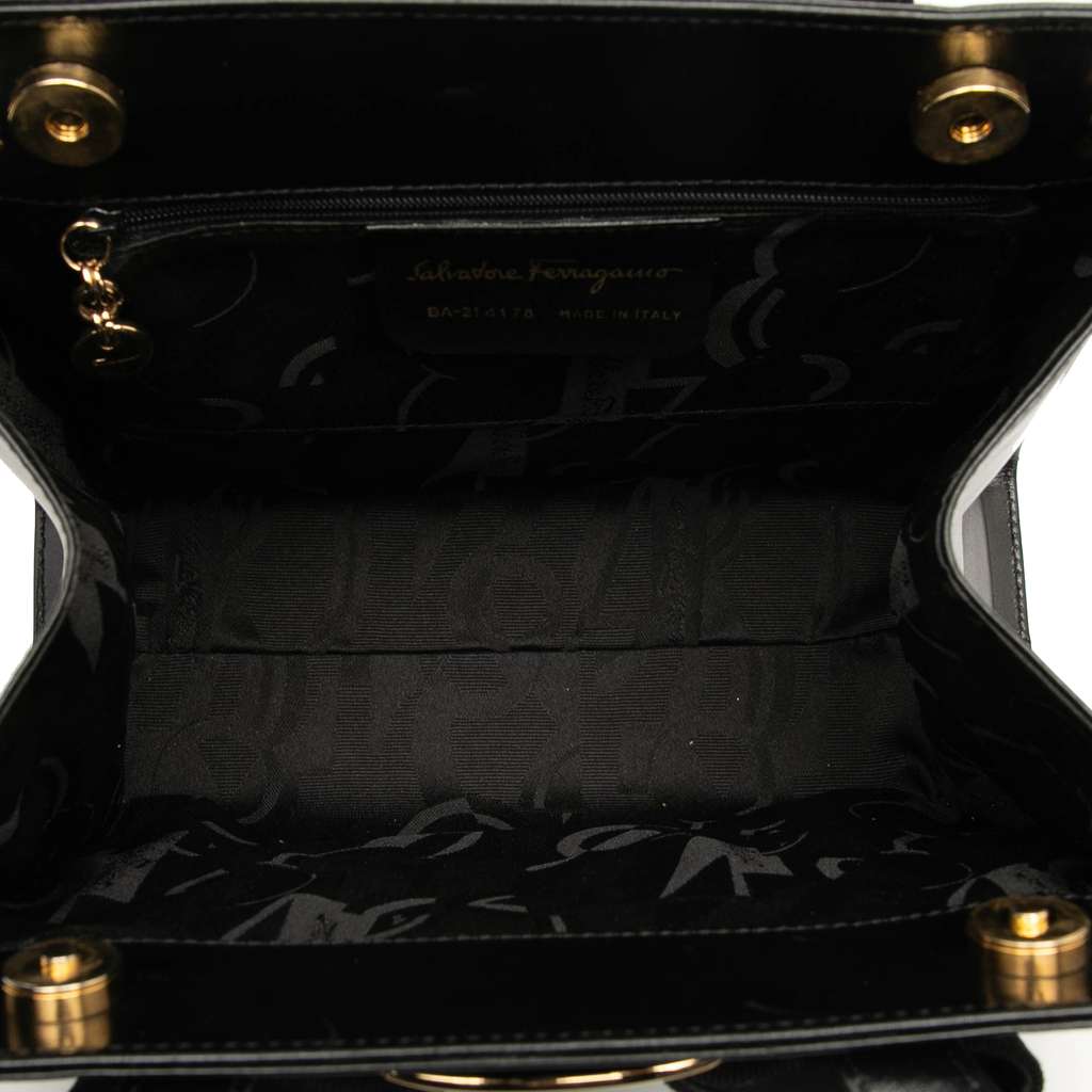 Salvatore Ferragamo Leather Vara Bow Satchel - 4