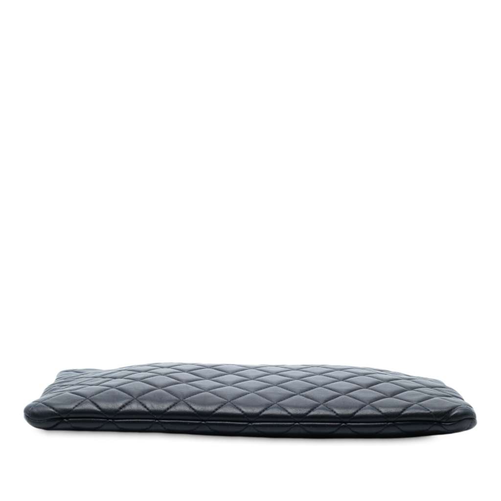 Chanel CC Large Quilted Lambskin O Case Clutch - 3