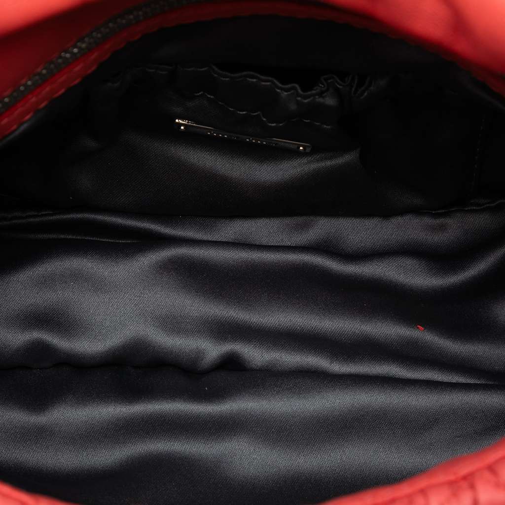 Miu Miu Matelasse Leather Crystal Flap Crossbody - 4