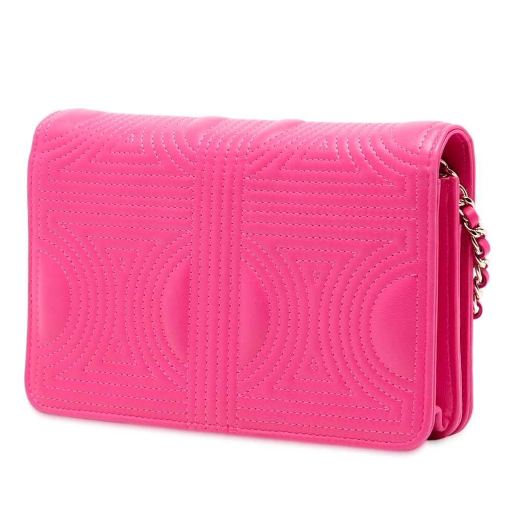 Chanel Quilted Lambskin Korean Garden Wallet on Chain - 2