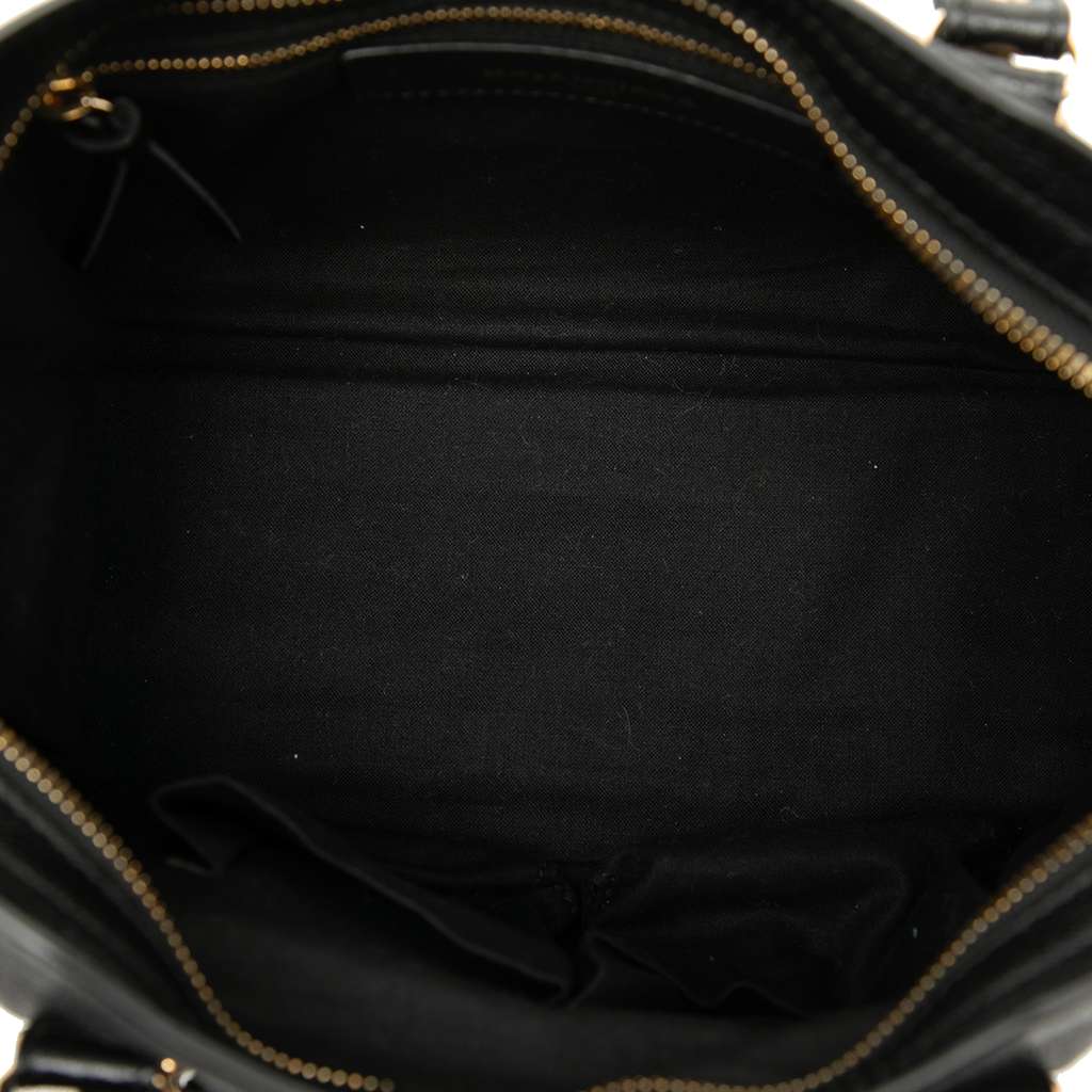 Balenciaga Small Chevre Motocross Classic Metallic Edge City Satchel - 4