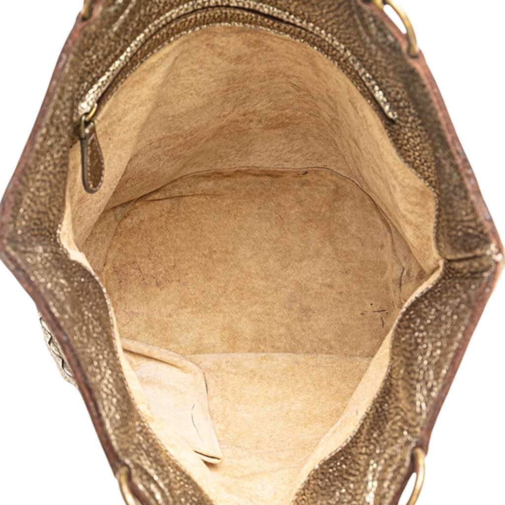 Bottega Veneta Small Metallic Intrecciato Trimmed Cervo Bucket Bag - 4