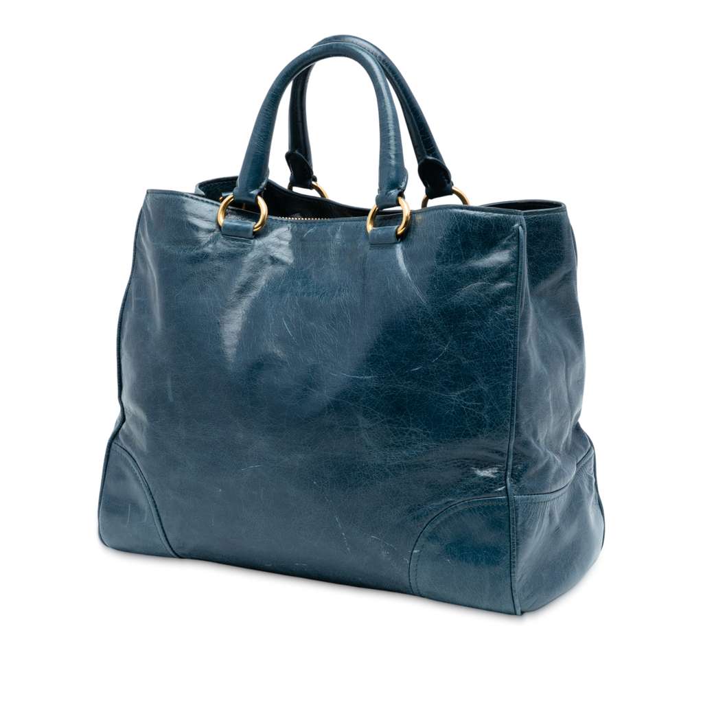 Prada Vitello Shine Satchel - 2