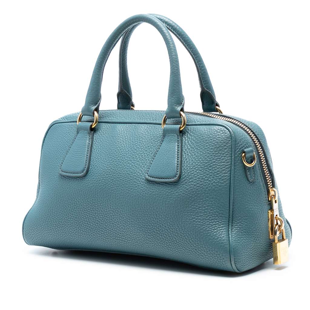 Prada Vitello Daino Zip Top Satchel - 2