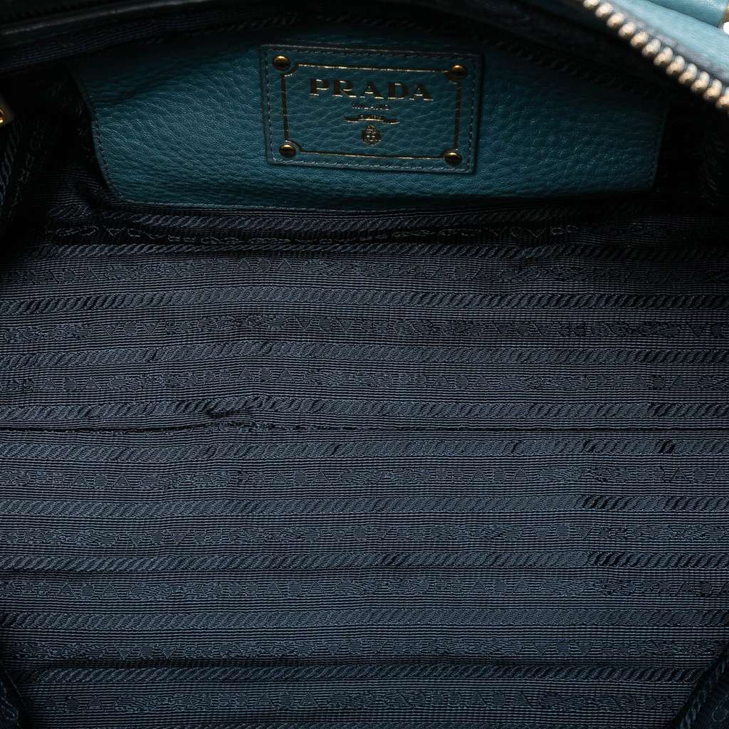 Prada Vitello Daino Zip Top Satchel - 4