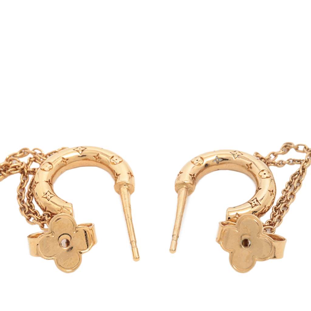 Louis Vuitton Mini Nanogram Hoop Earrings - 2