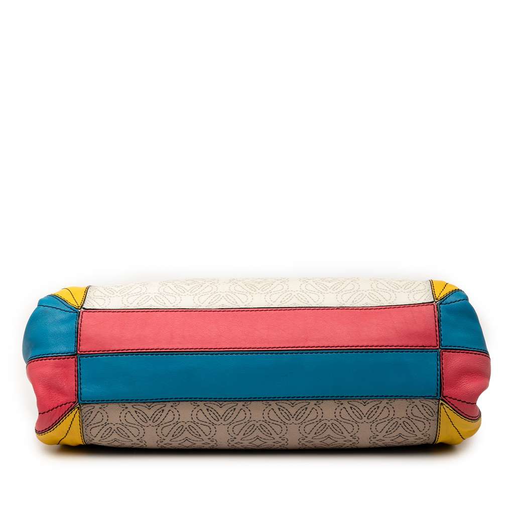 Loewe Anagram Multicolor Leather Accordion Satchel - 3