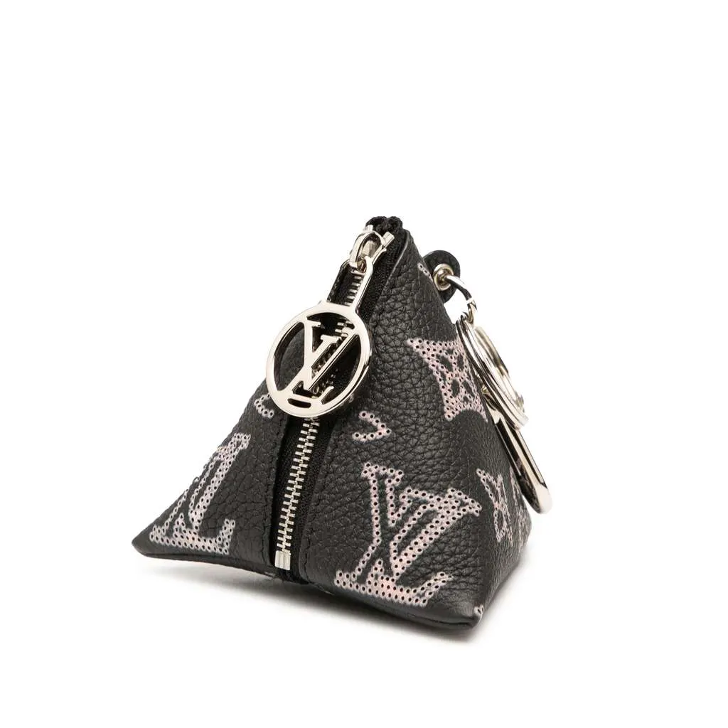 Louis Vuitton Monogram Mahina Berlingo Key Pouch Black Leather Very good - Back View