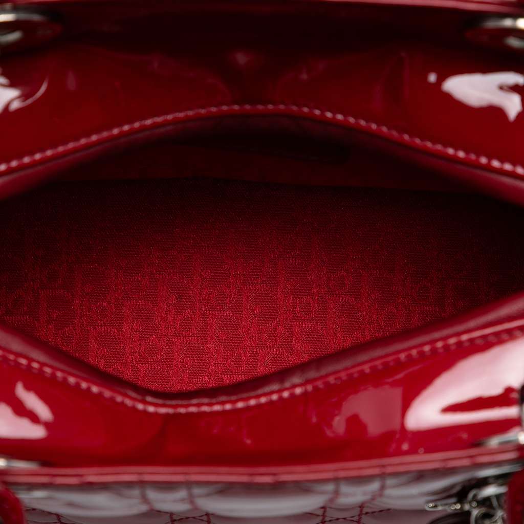 Dior Medium Patent Cannage Lady Dior - 4