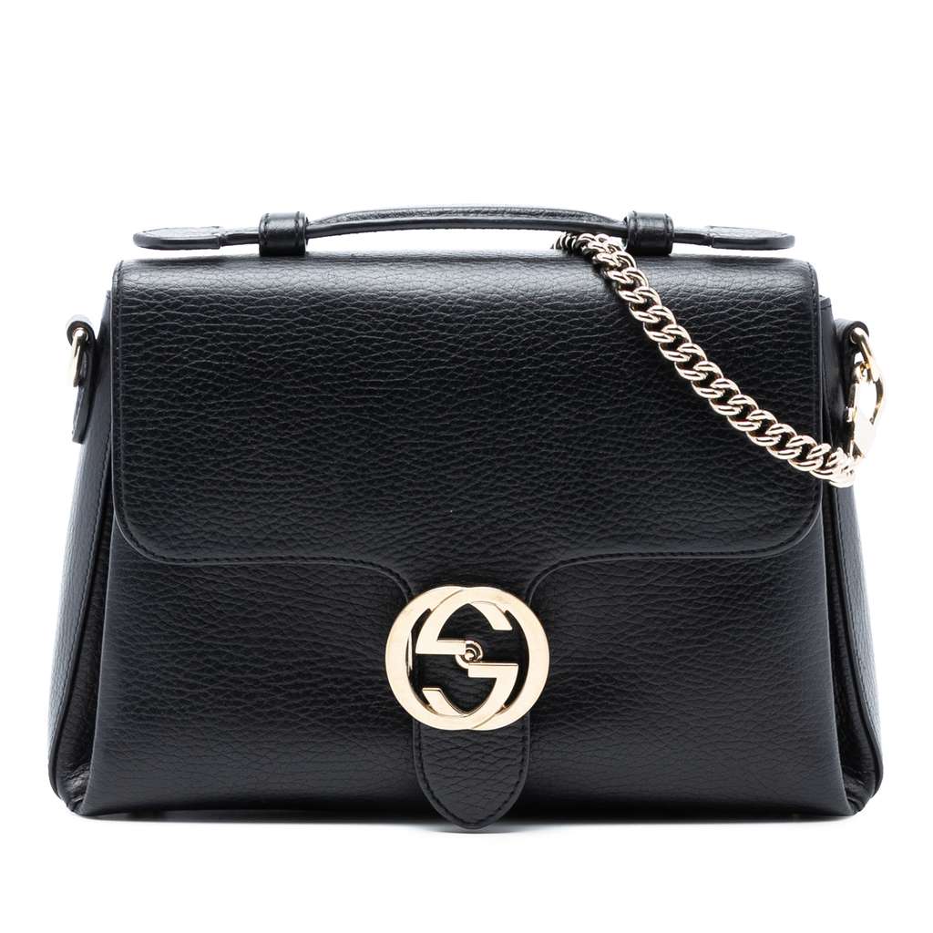 Gucci Small Dollar Calf Interlocking G Satchel
