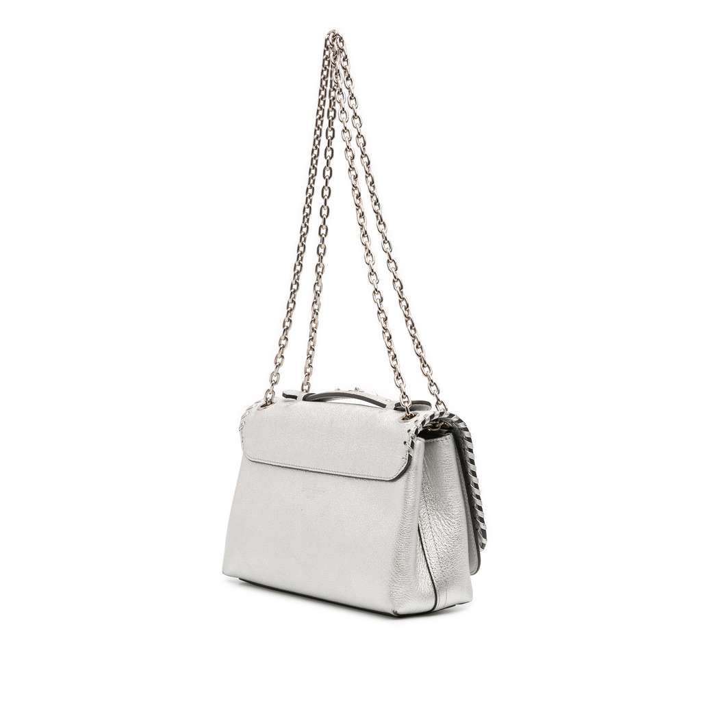 Louis Vuitton Metallic Cuir Plume Ecume Very Chain Bag - 2