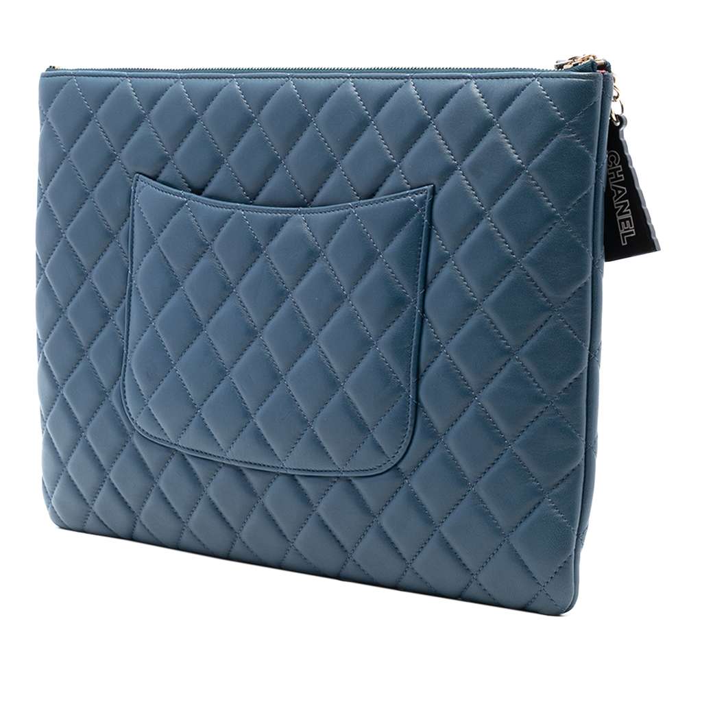 Chanel Large Quilted Lambskin La Habana O Case Clutch - 2
