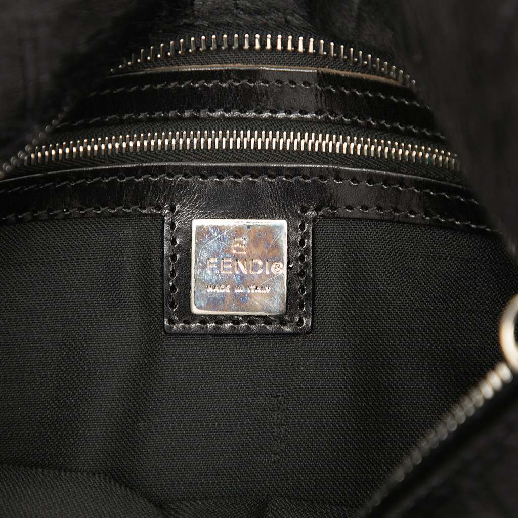 Fendi Zucca Pony Hair Shoulder Bag - 5