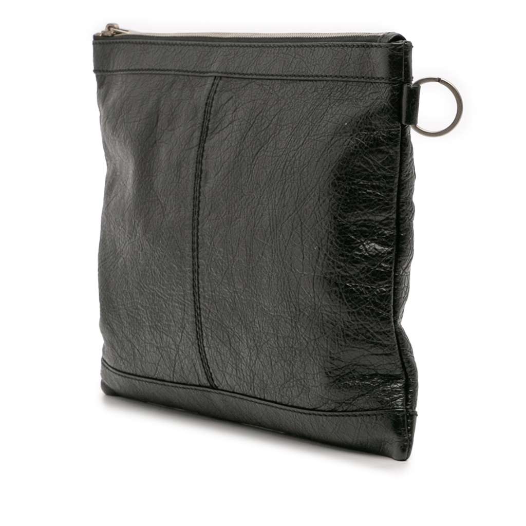 Balenciaga Lambskin Motocross Classic Clip M Clutch - 2