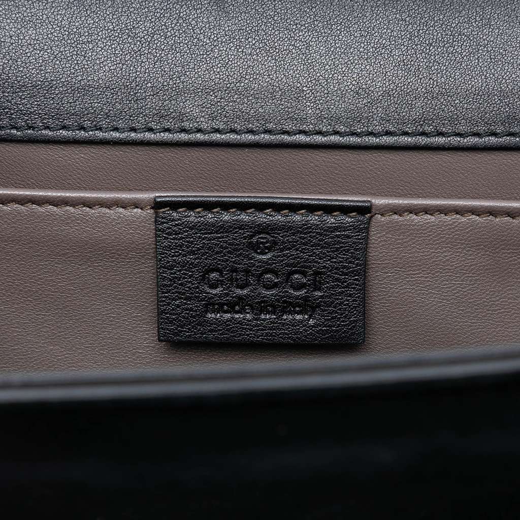 Gucci Suede Broadway Crystal Clutch - 5