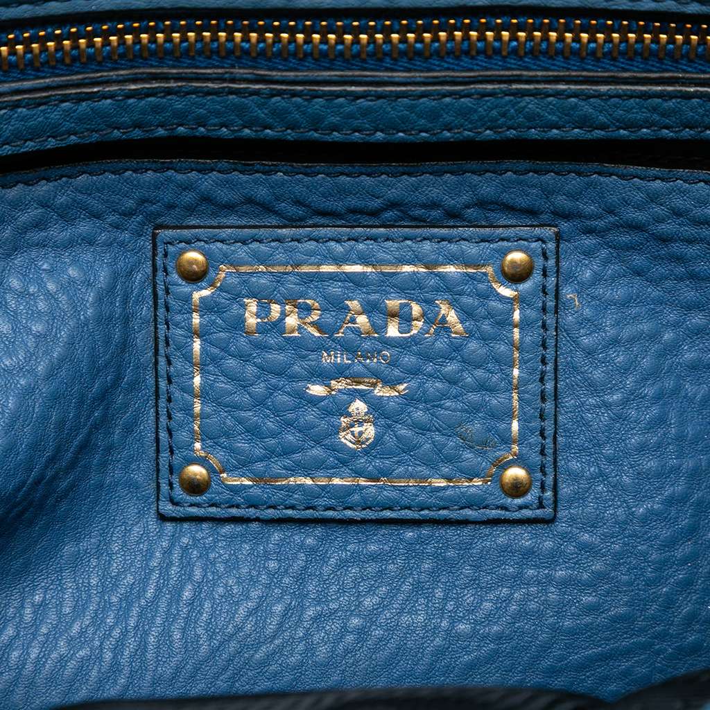 Prada Vitello Daino Sound Lock Satchel - 5