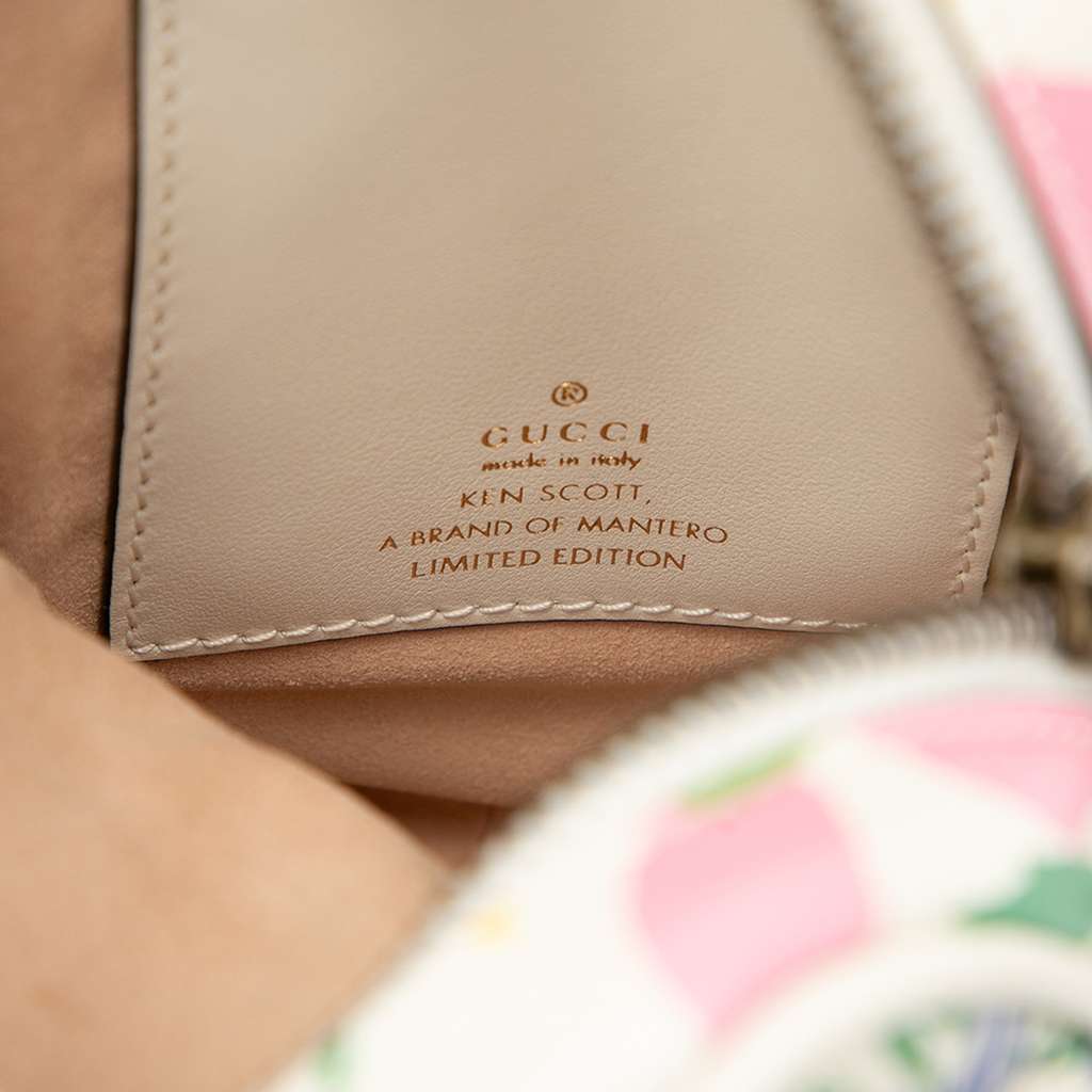 Gucci Mini GG Marmont Floral Printed Matelasse Leather Crossbody - 5