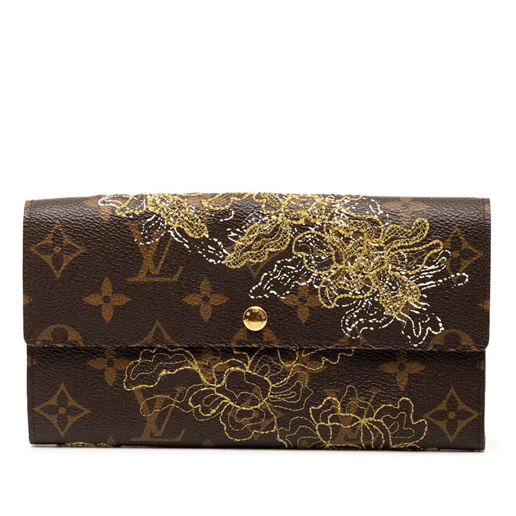 Louis Vuitton Monogram Dentelle Sarah Long Wallet
