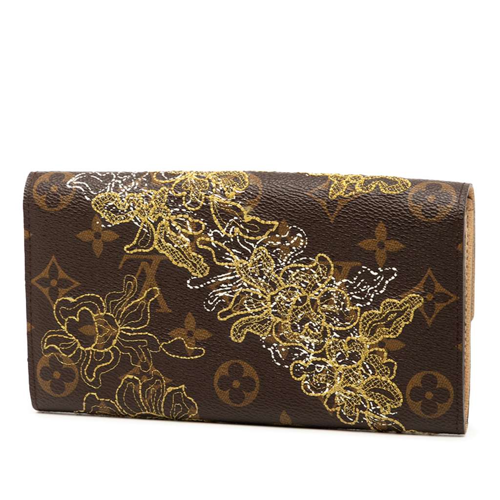Louis Vuitton Monogram Dentelle Sarah Long Wallet - 2