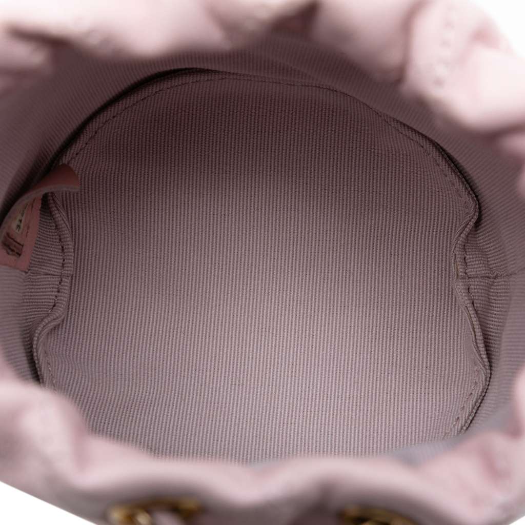Chanel Mini Quilted Calfskin About Pearls Drawstring Bucket Bag - 4